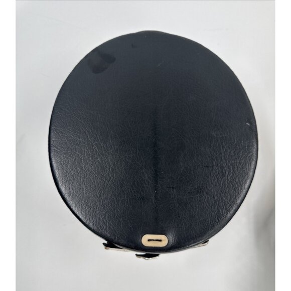 Vintage Marching Band Hat Medium Black Pluribus Eagle Costume Shako Maker w/Case - Picture 8 of 13